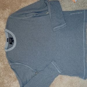 Men's American Eagle Gray Long Sleeve Shirt Large